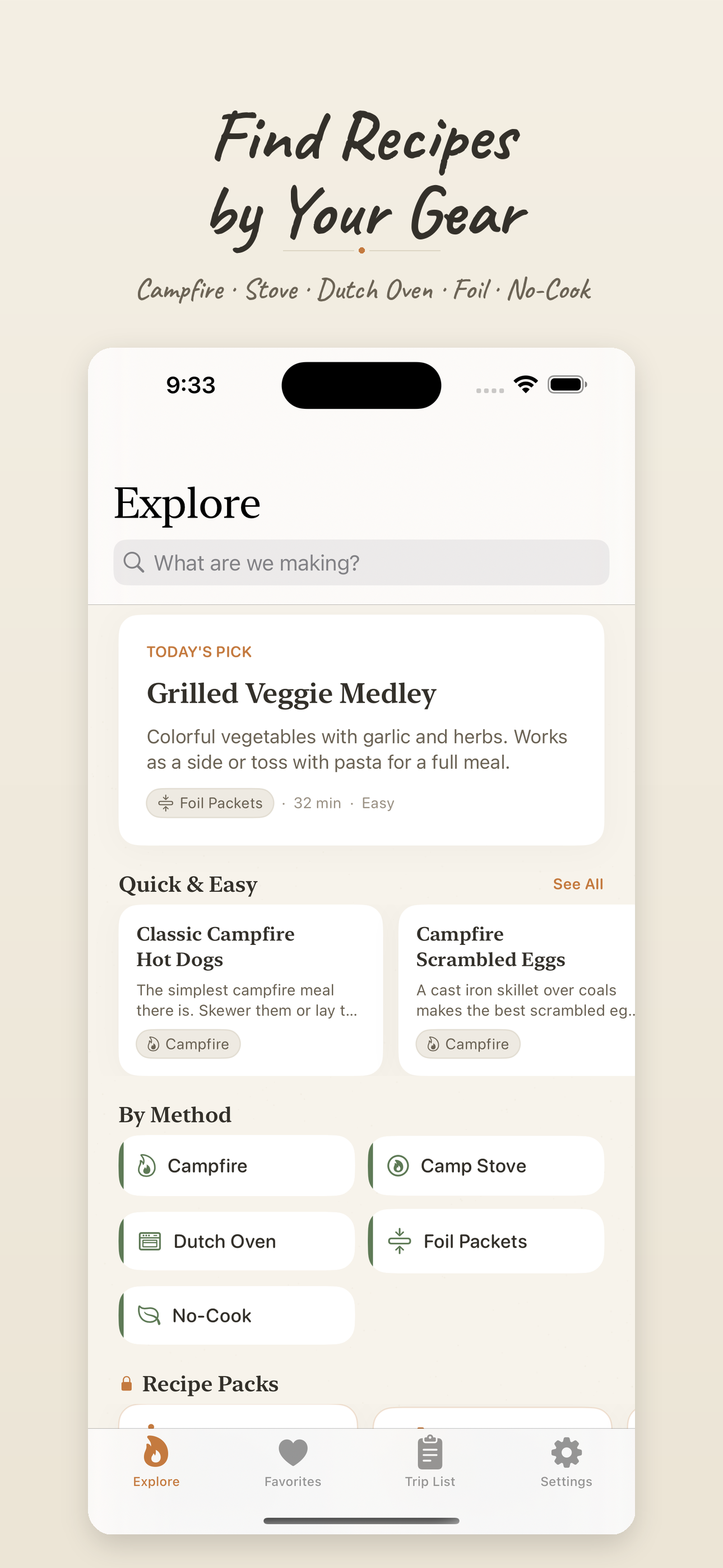 Browse by cooking method